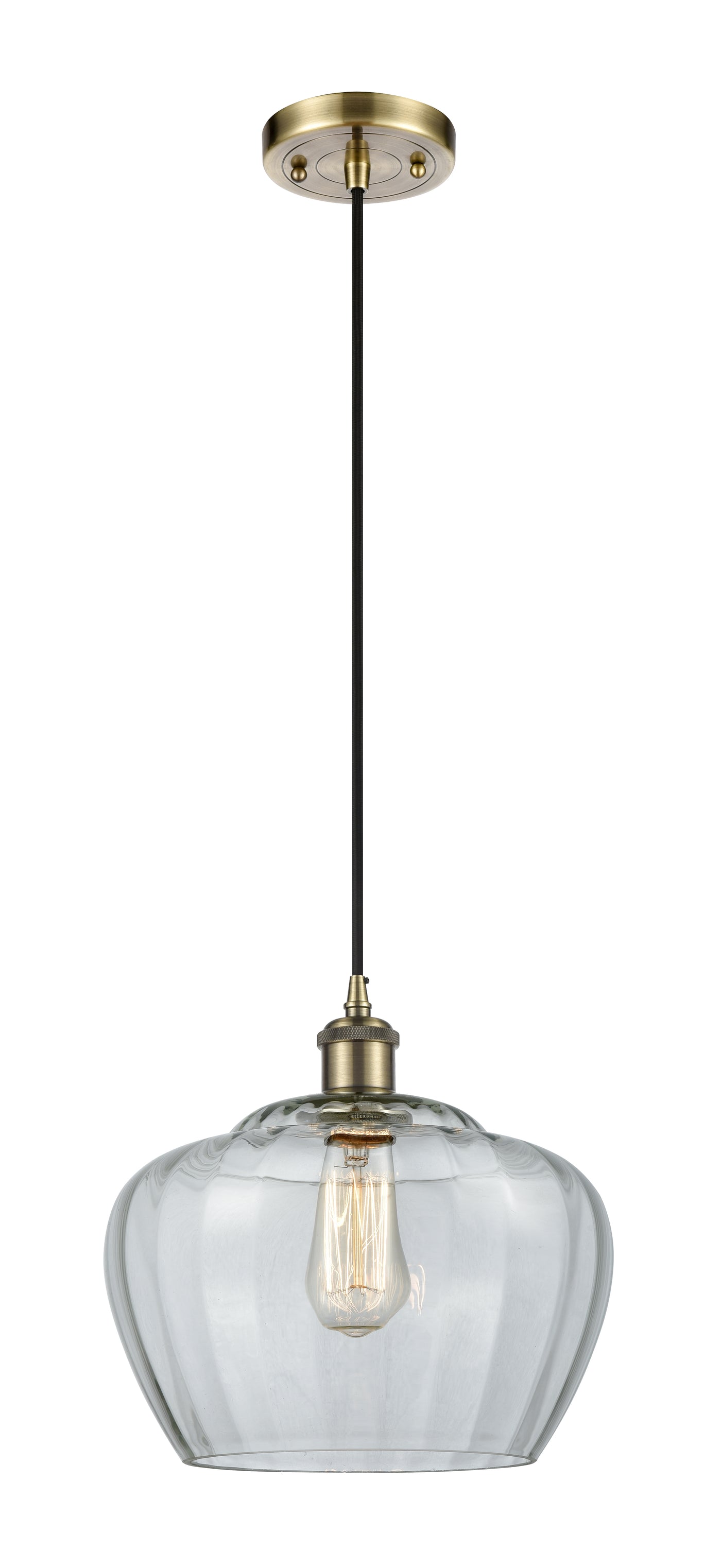 Ballston Mini Pendant Antique Brass Finish