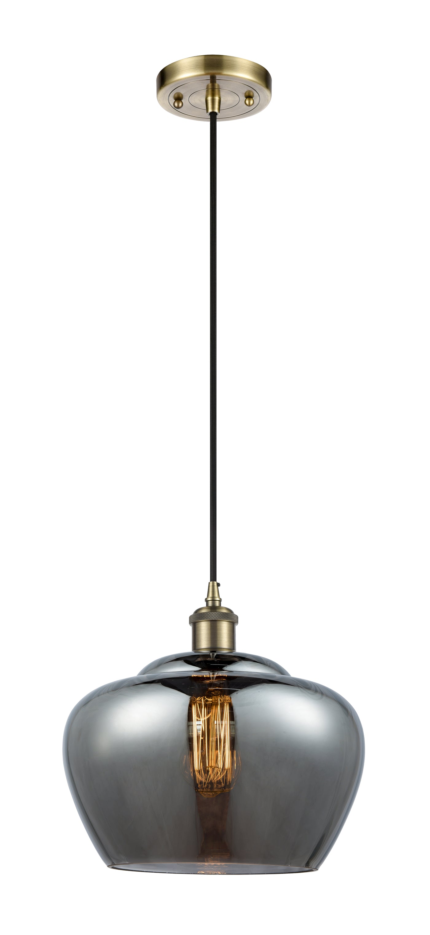 Ballston Mini Pendant Antique Brass Finish