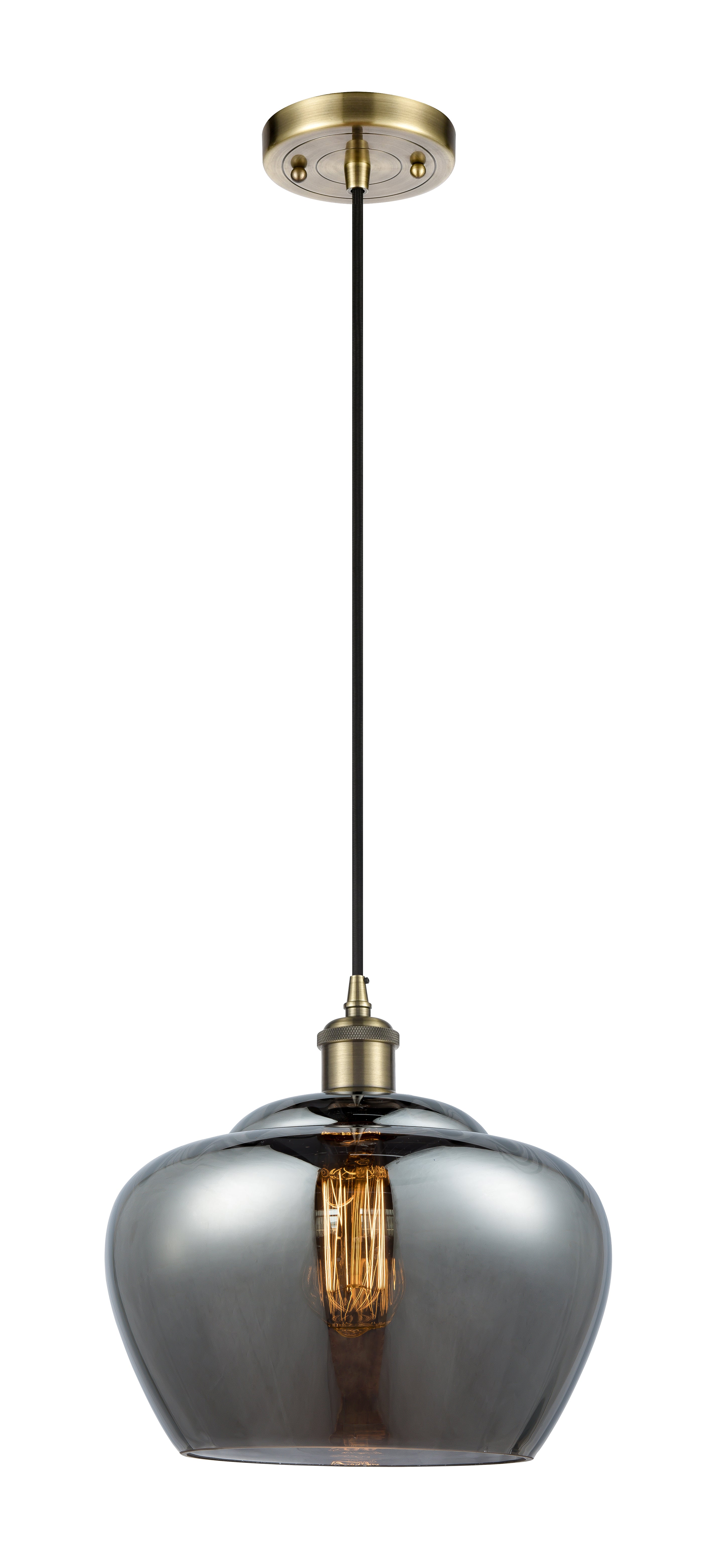 Ballston Mini Pendant Antique Brass Finish