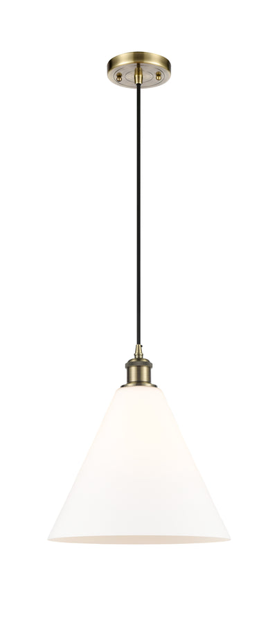 Ballston Mini Pendant Antique Brass Finish