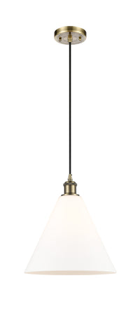 Ballston Mini Pendant Antique Brass Finish