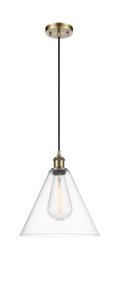 Ballston Mini Pendant Antique Brass Finish