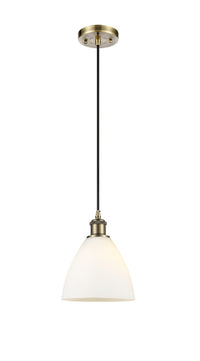 Ballston Mini Pendant Antique Brass Finish