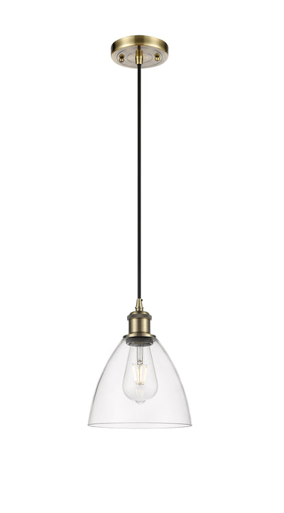Ballston Mini Pendant Antique Brass Finish