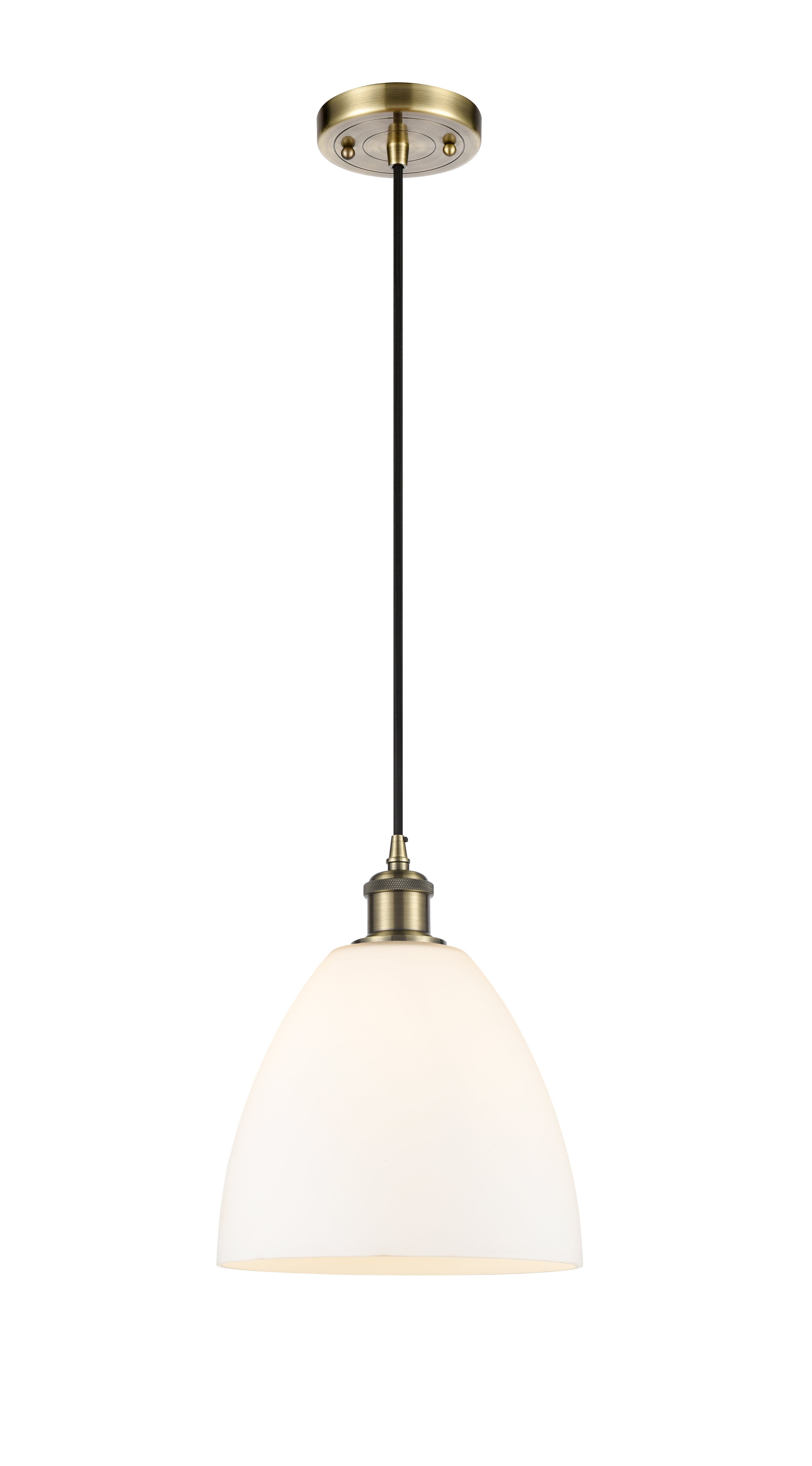 Ballston Mini Pendant Antique Brass Finish