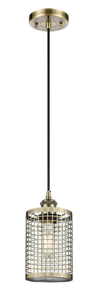 Ballston Mini Pendant Antique Brass Finish