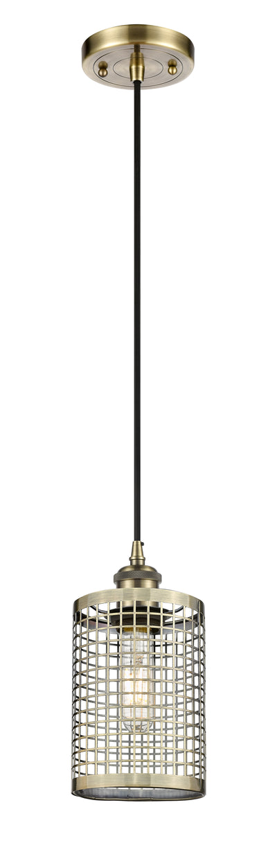 Ballston Mini Pendant Antique Brass Finish