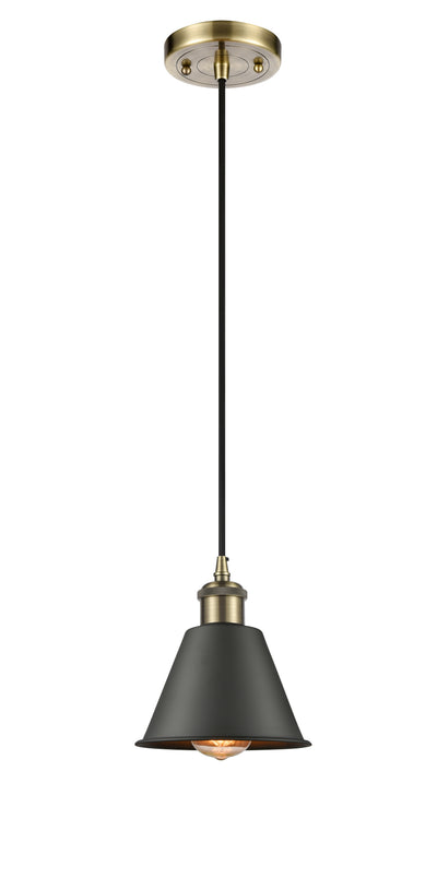 Ballston Mini Pendant Antique Brass Finish