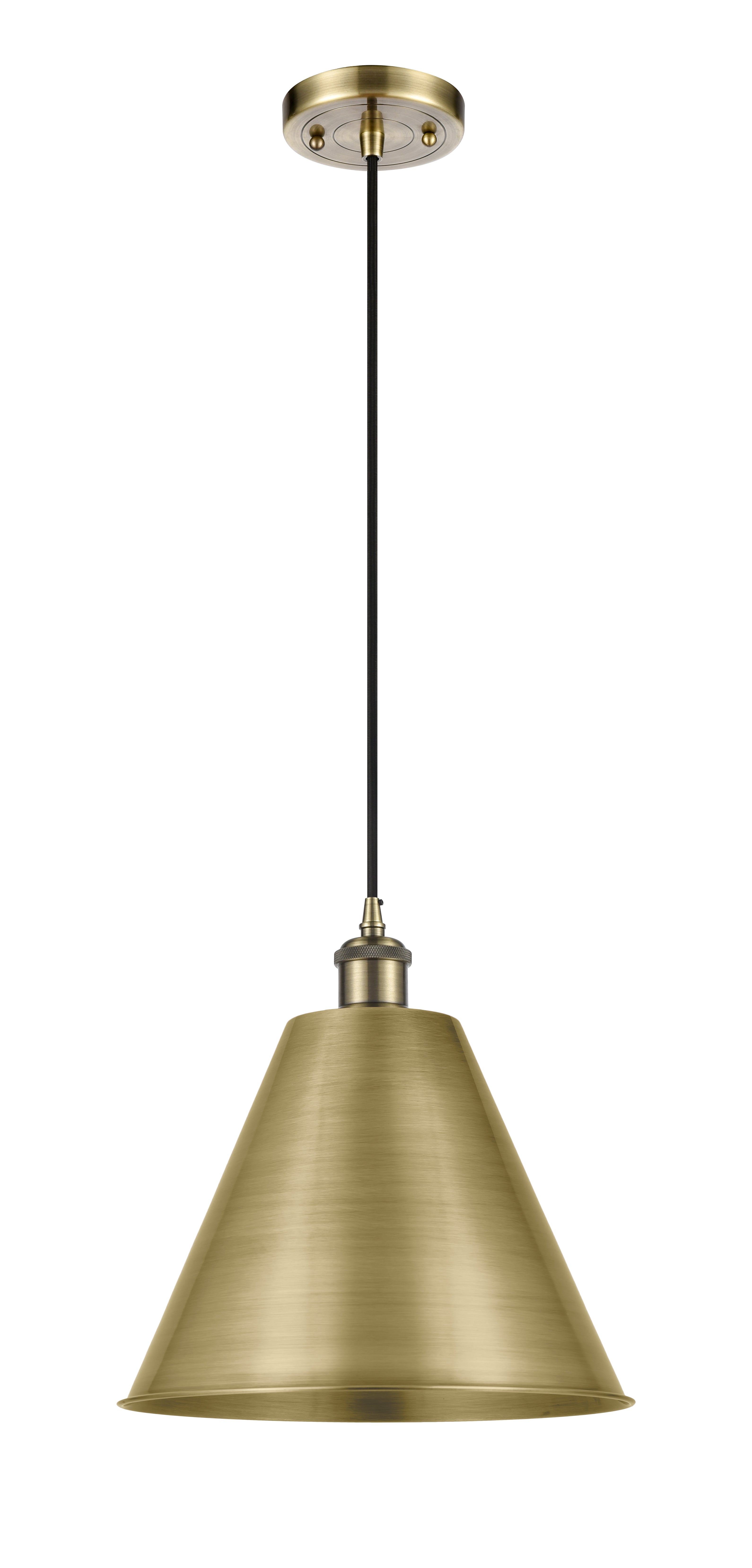Ballston Mini Pendant Antique Brass Finish