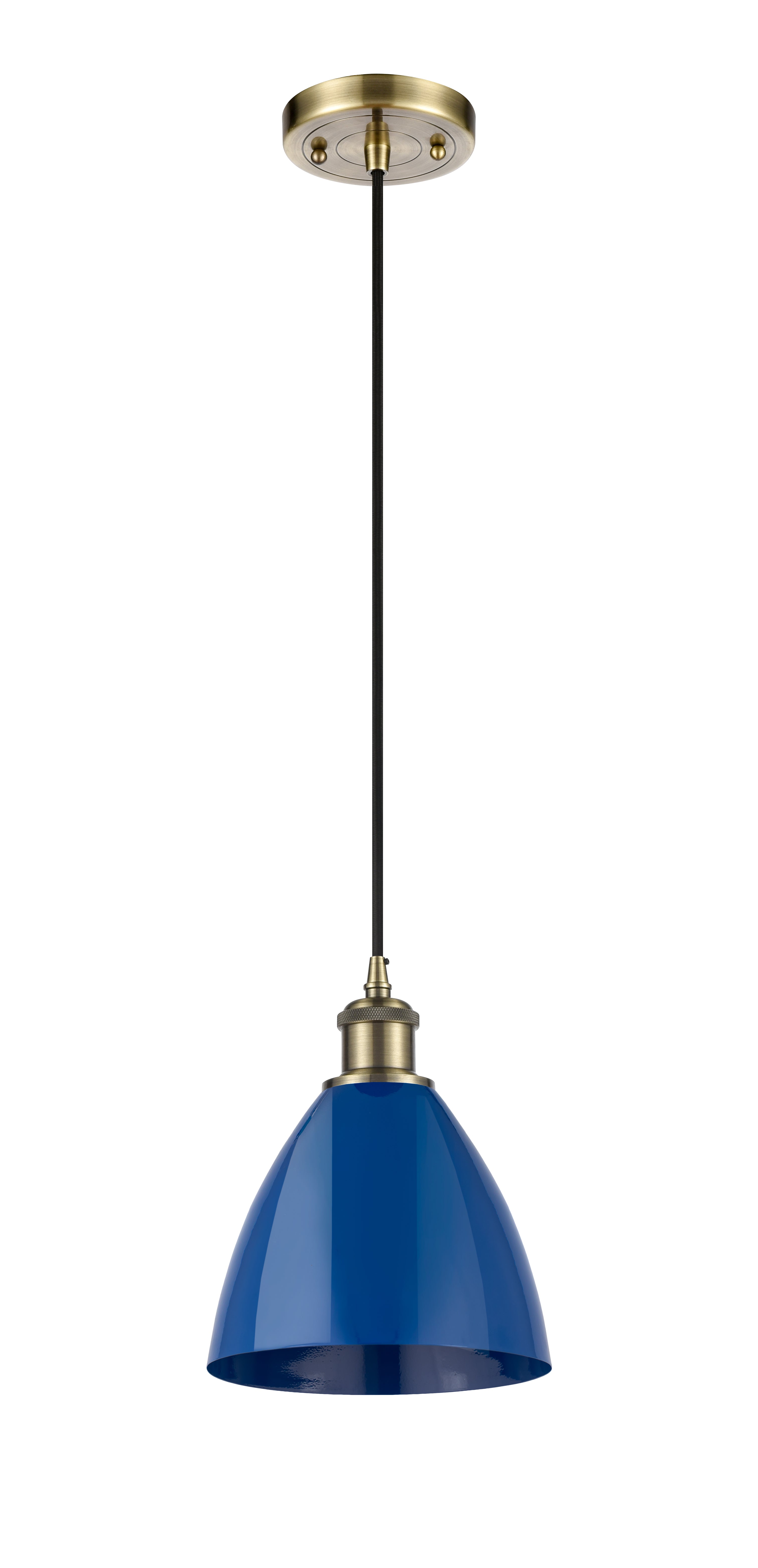 Ballston Mini Pendant Antique Brass Finish