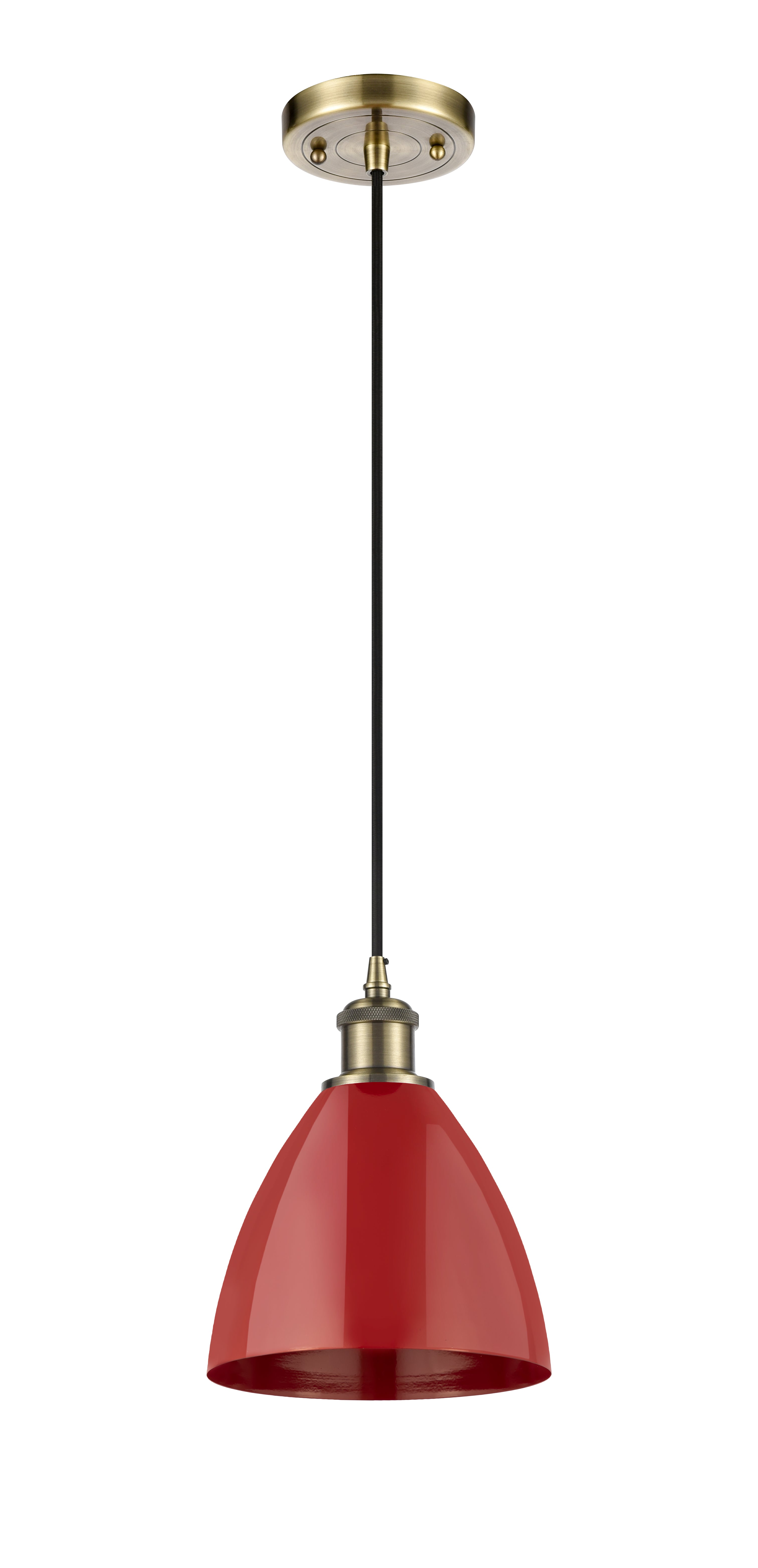 Ballston Mini Pendant Antique Brass Finish