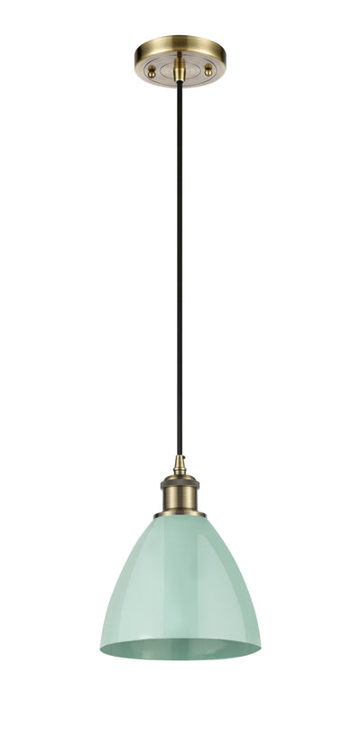 Ballston Mini Pendant Antique Brass Finish