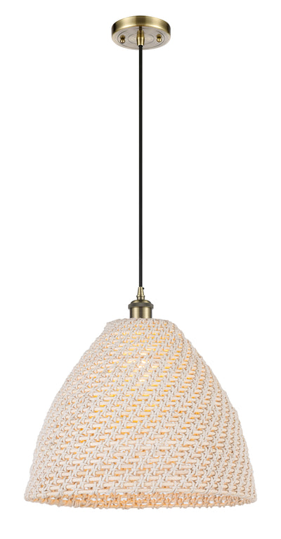 Ballston Mini Pendant Antique Brass Dimmable