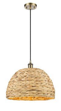 Ballston Mini Pendant Antique Brass Finish