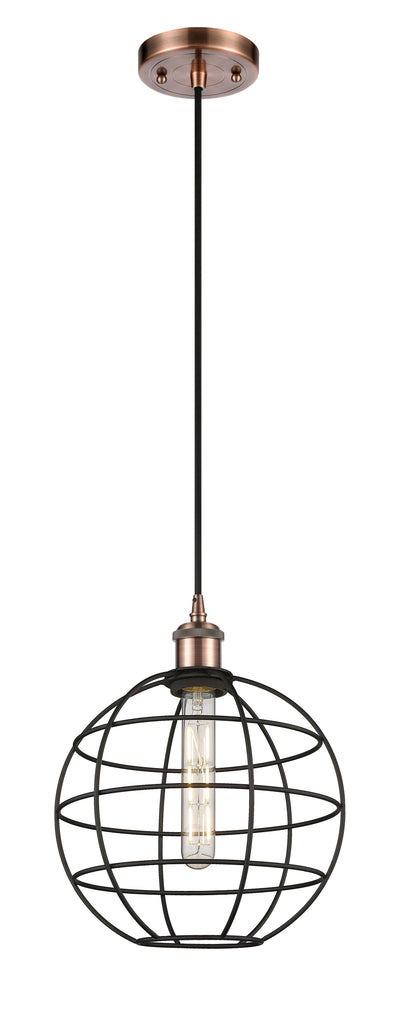 Ballston Mini Pendant Antique Brass 10 Inch