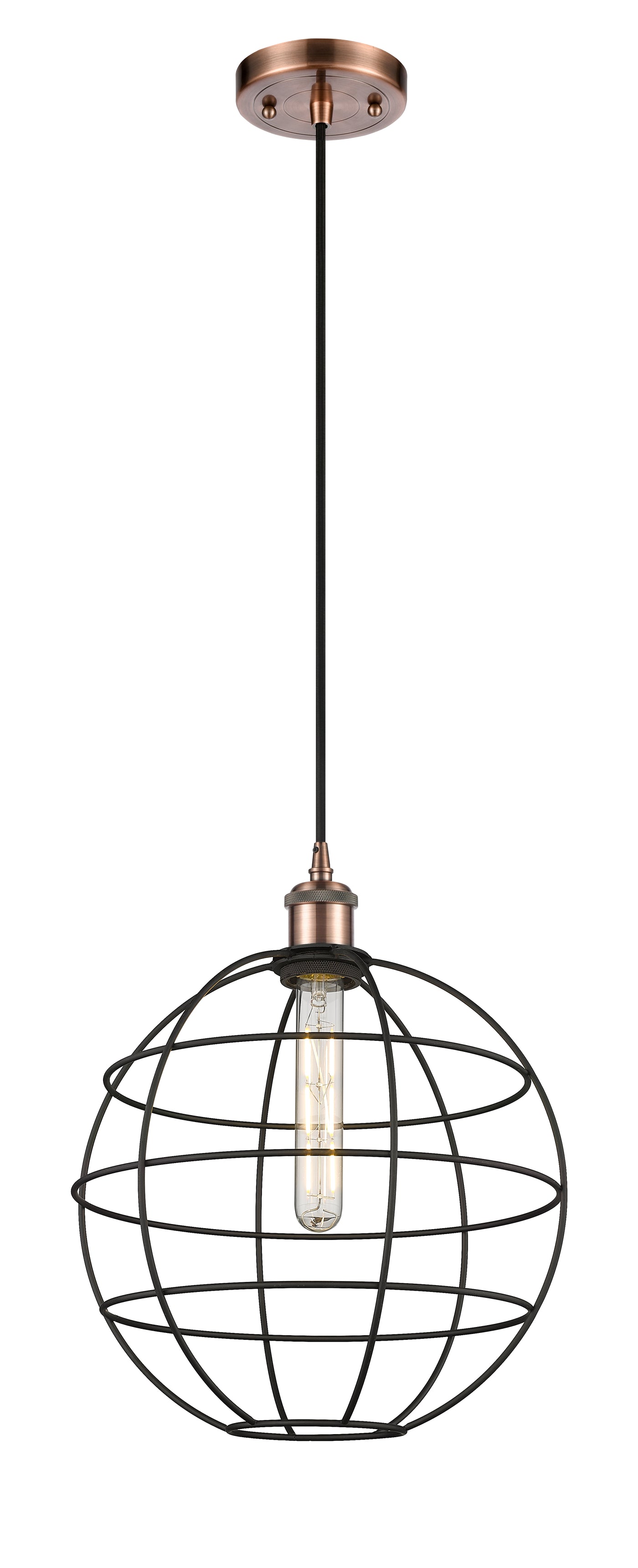 Ballston Mini Pendant Antique Brass Finish