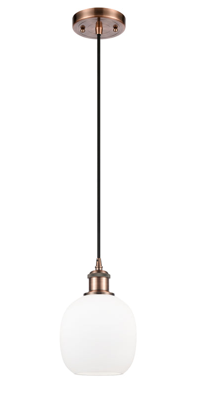 Ballston Mini Pendant Antique Brass Finish