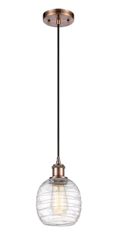 Ballston Mini Pendant Antique Brass Finish