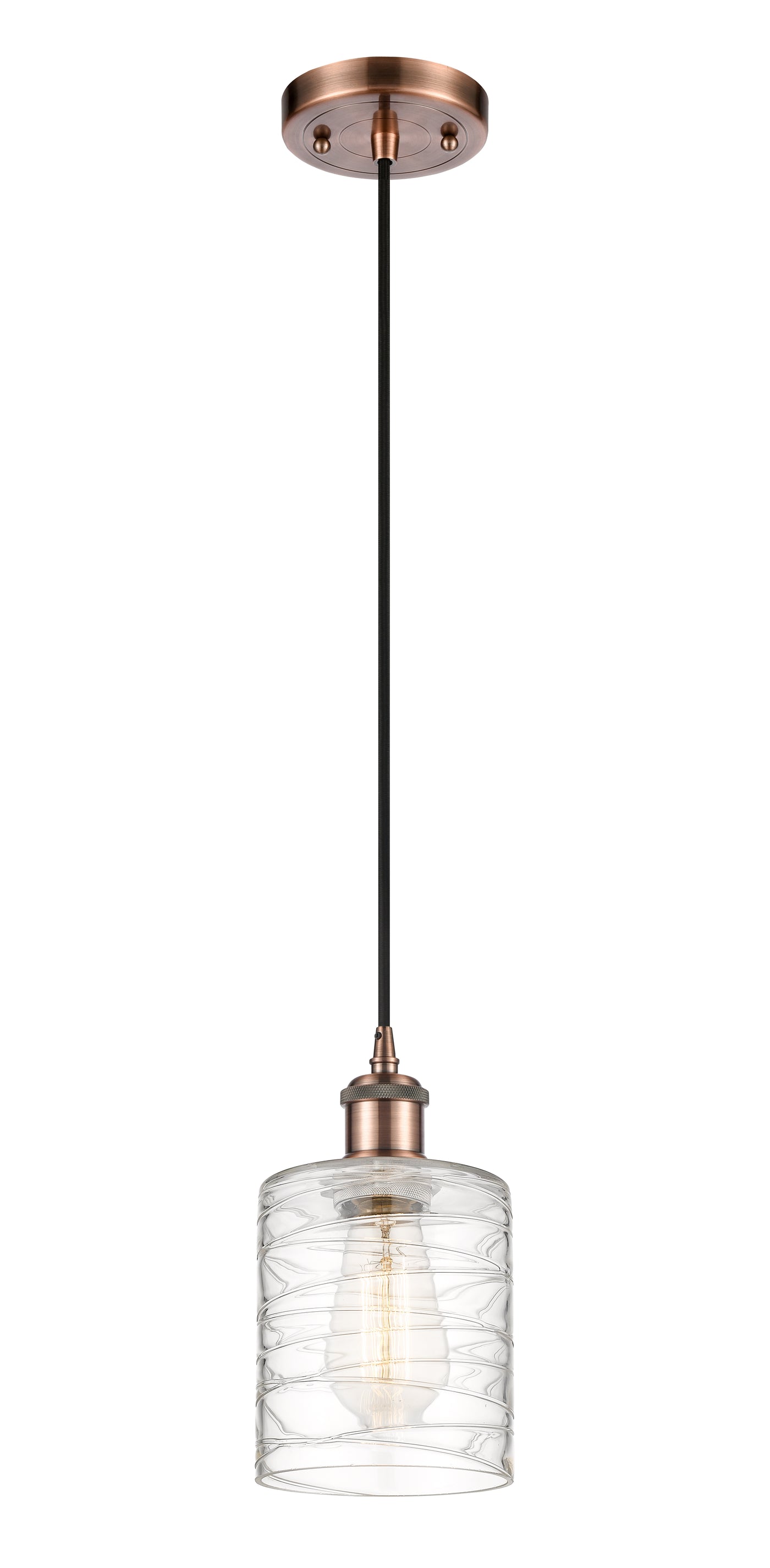 Ballston Mini Pendant Antique Brass Finish