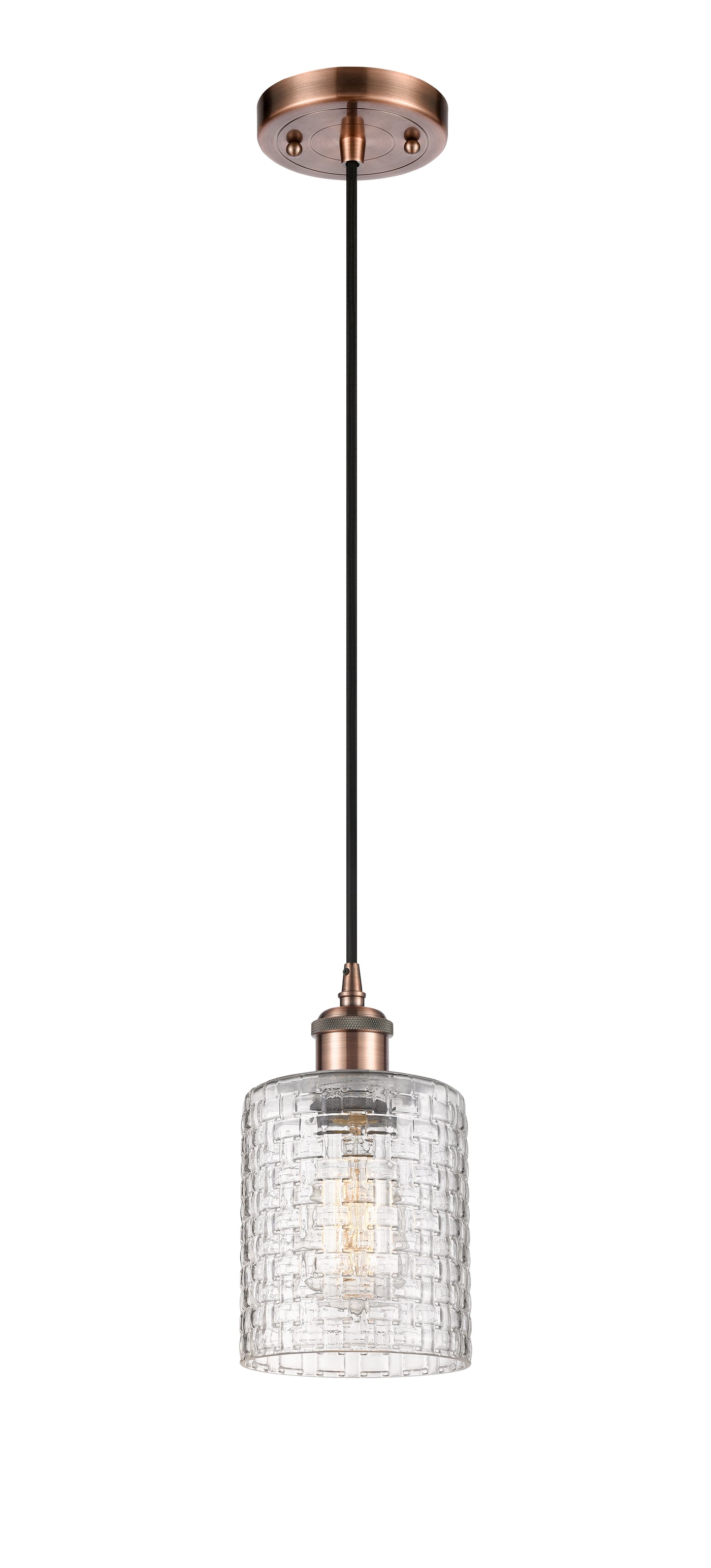 Ballston Mini Pendant 5 Inch Antique Brass
