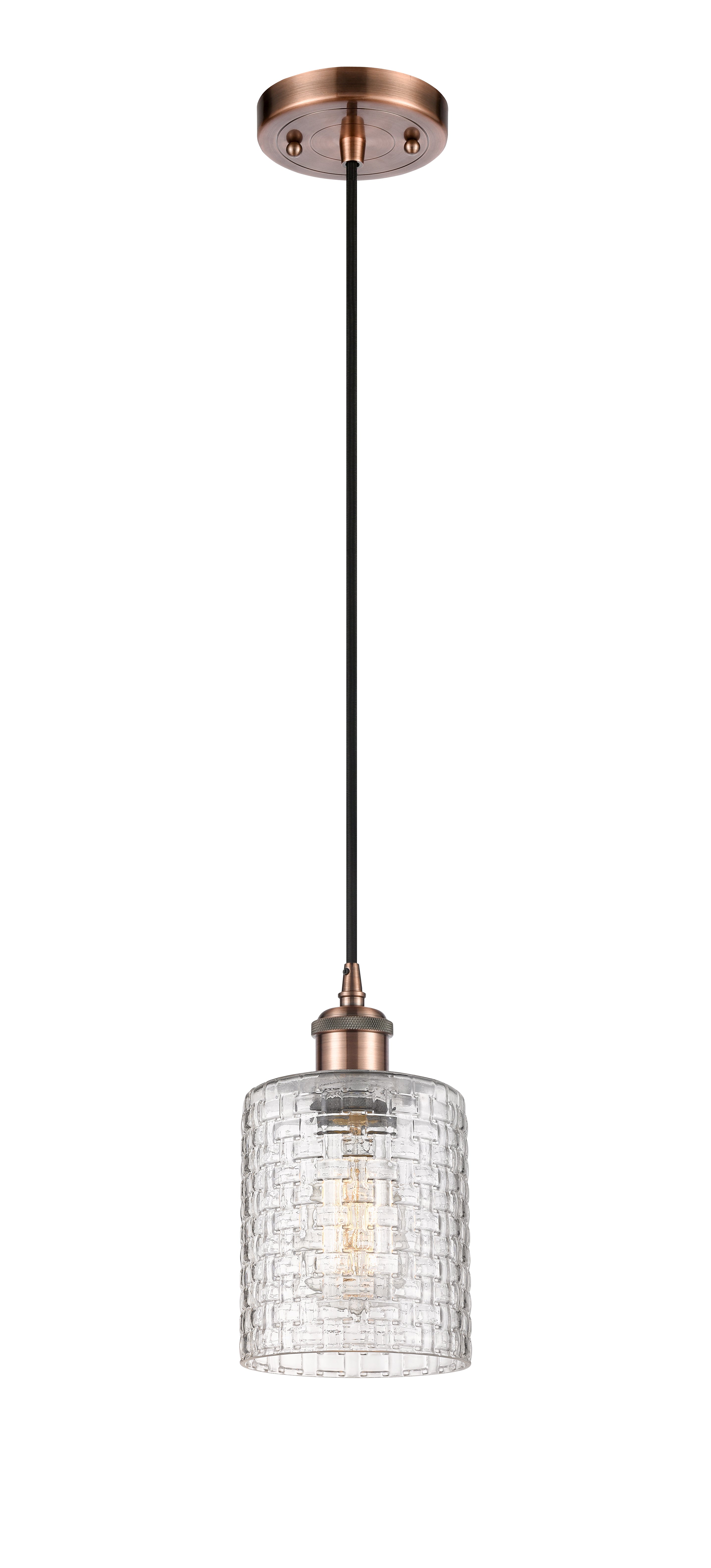 Ballston Mini Pendant 5 Inch Antique Brass