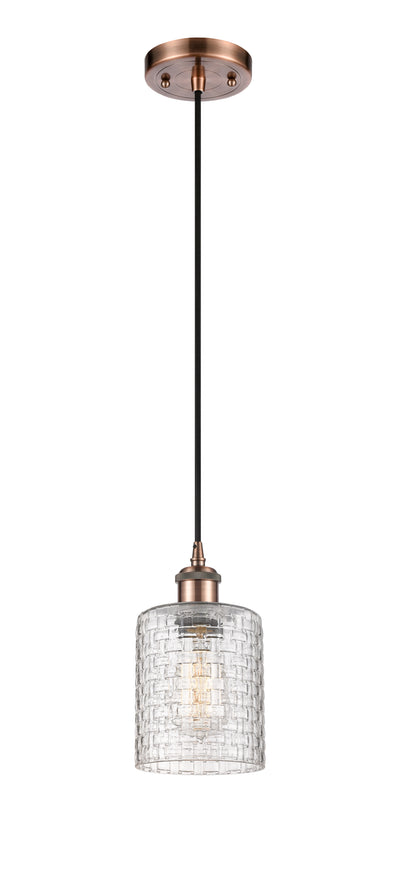 Ballston Mini Pendant 5 Inch Antique Brass
