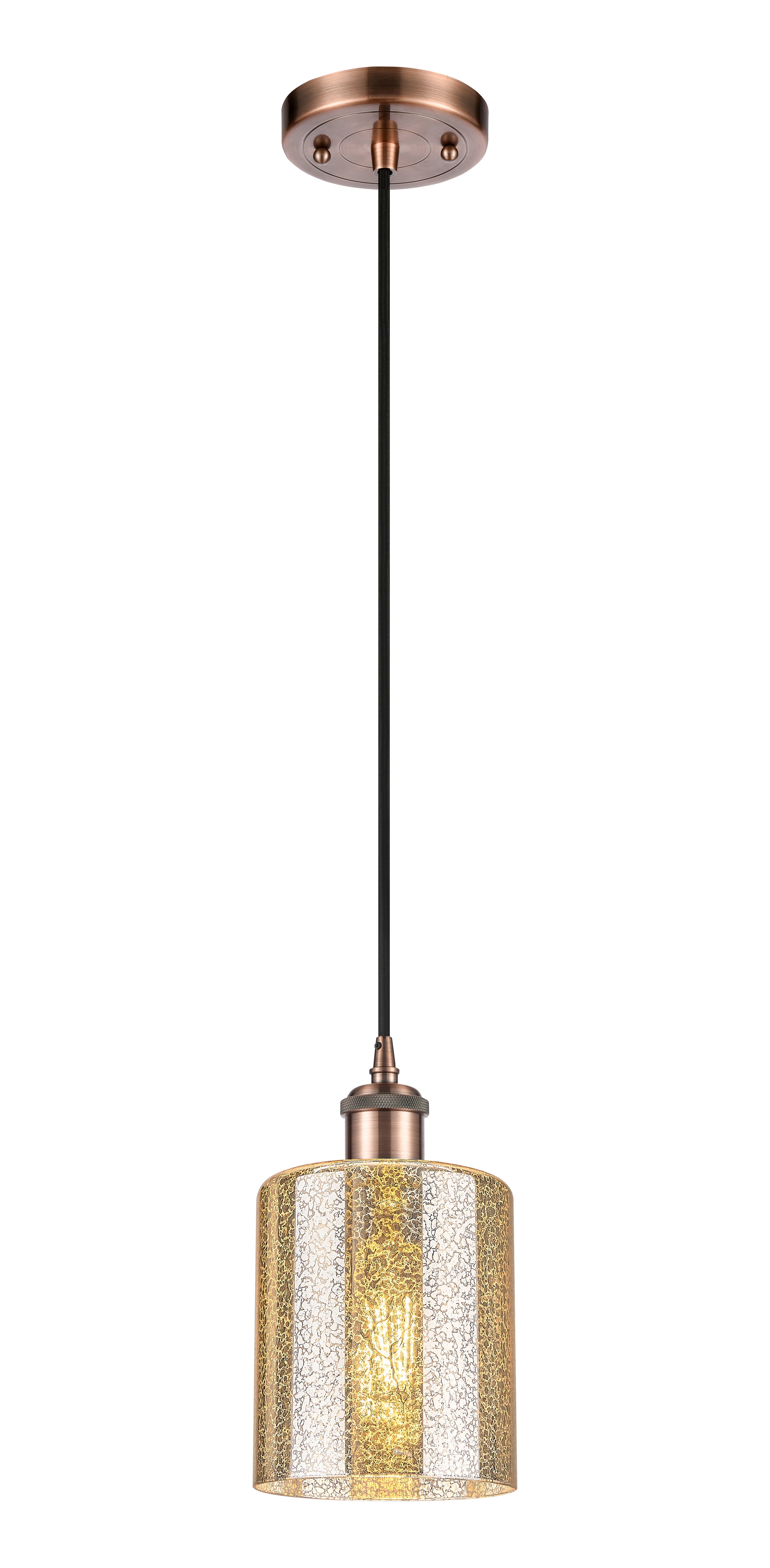 Ballston Mini Pendant Antique Brass Finish