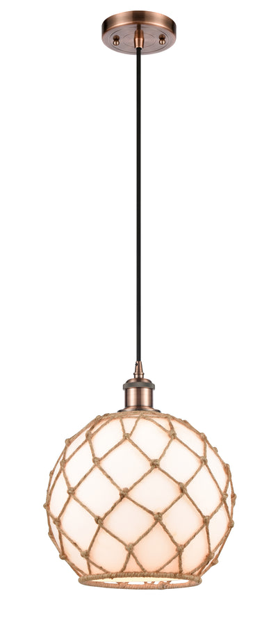Ballston Mini Pendant Antique Brass Finish