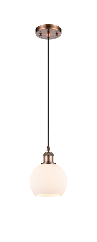 Ballston Mini Pendant Antique Brass Finish