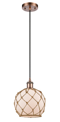 Ballston Mini Pendant Cast Brass 8 Inch