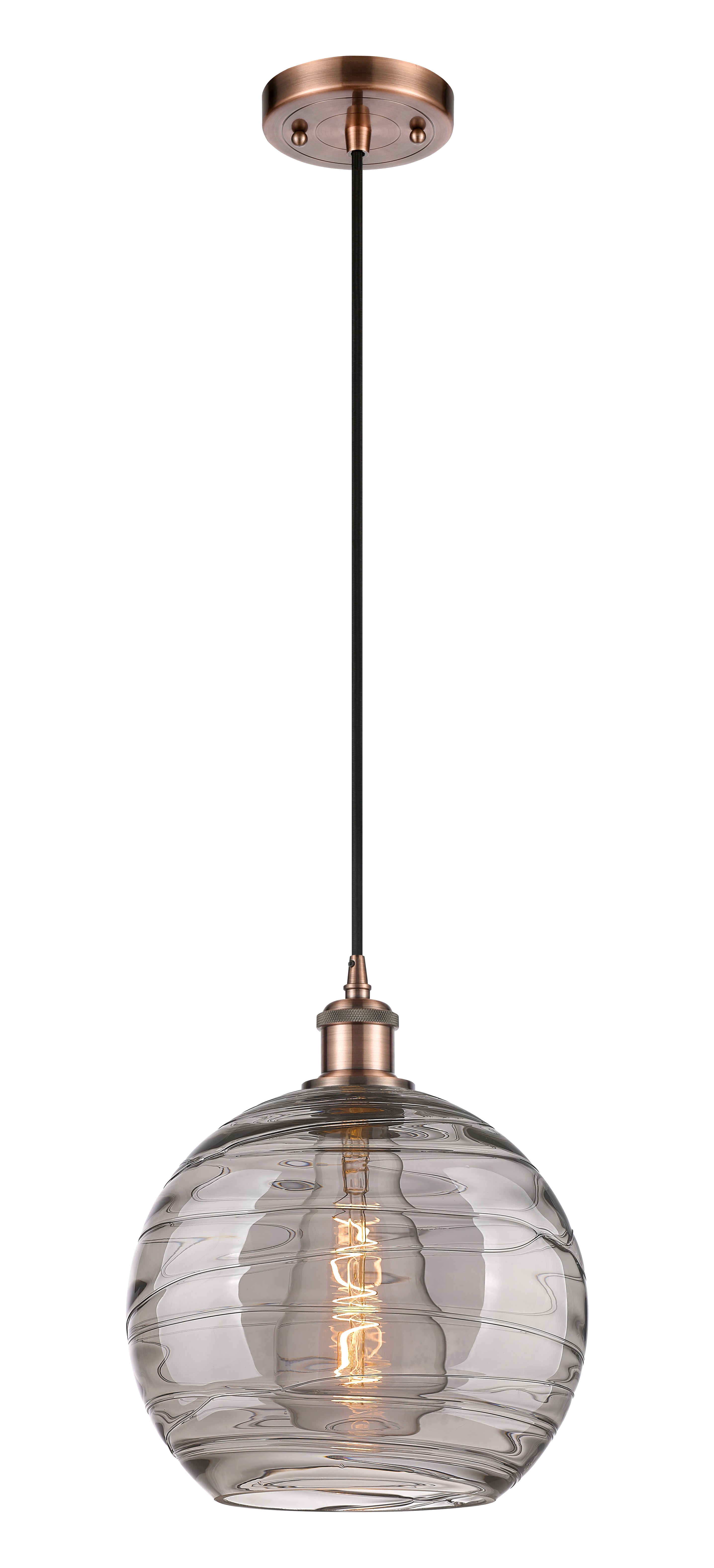Ballston Mini Pendant Antique Brass Finish