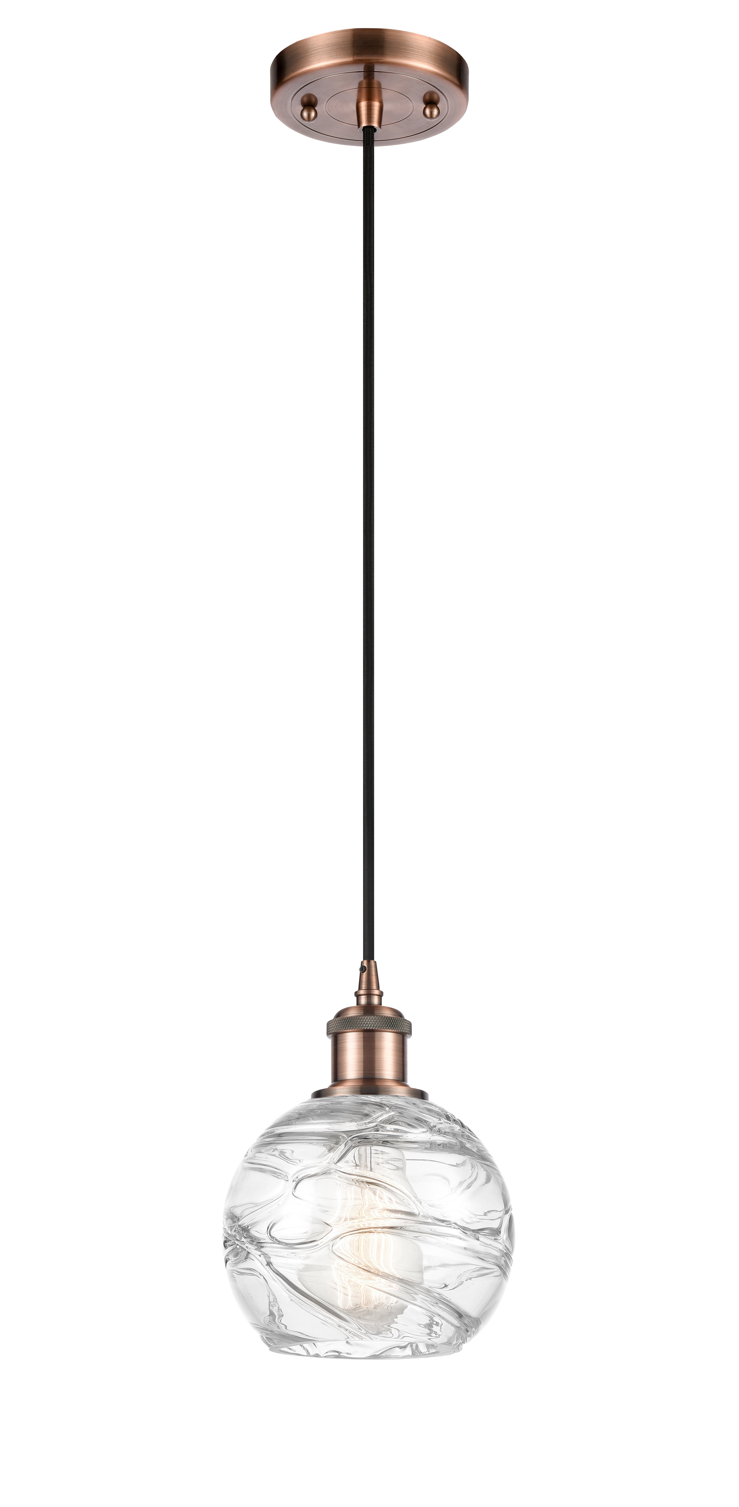 Ballston Mini Pendant Antique Brass Finish