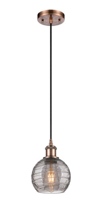 Ballston Mini Pendant Antique Brass Finish