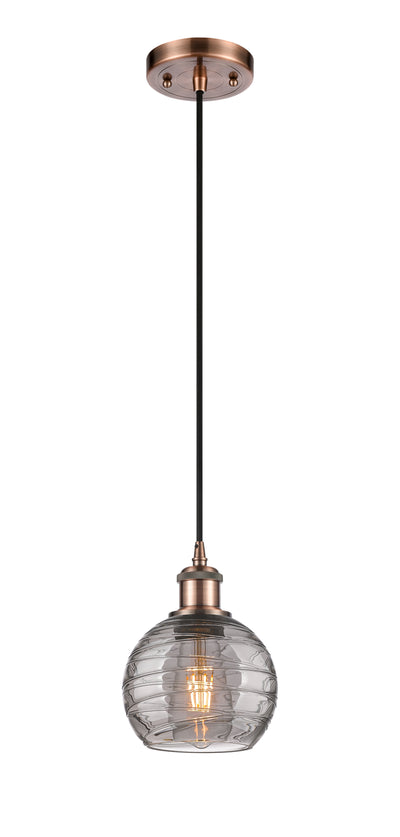 Ballston Mini Pendant Antique Brass Finish