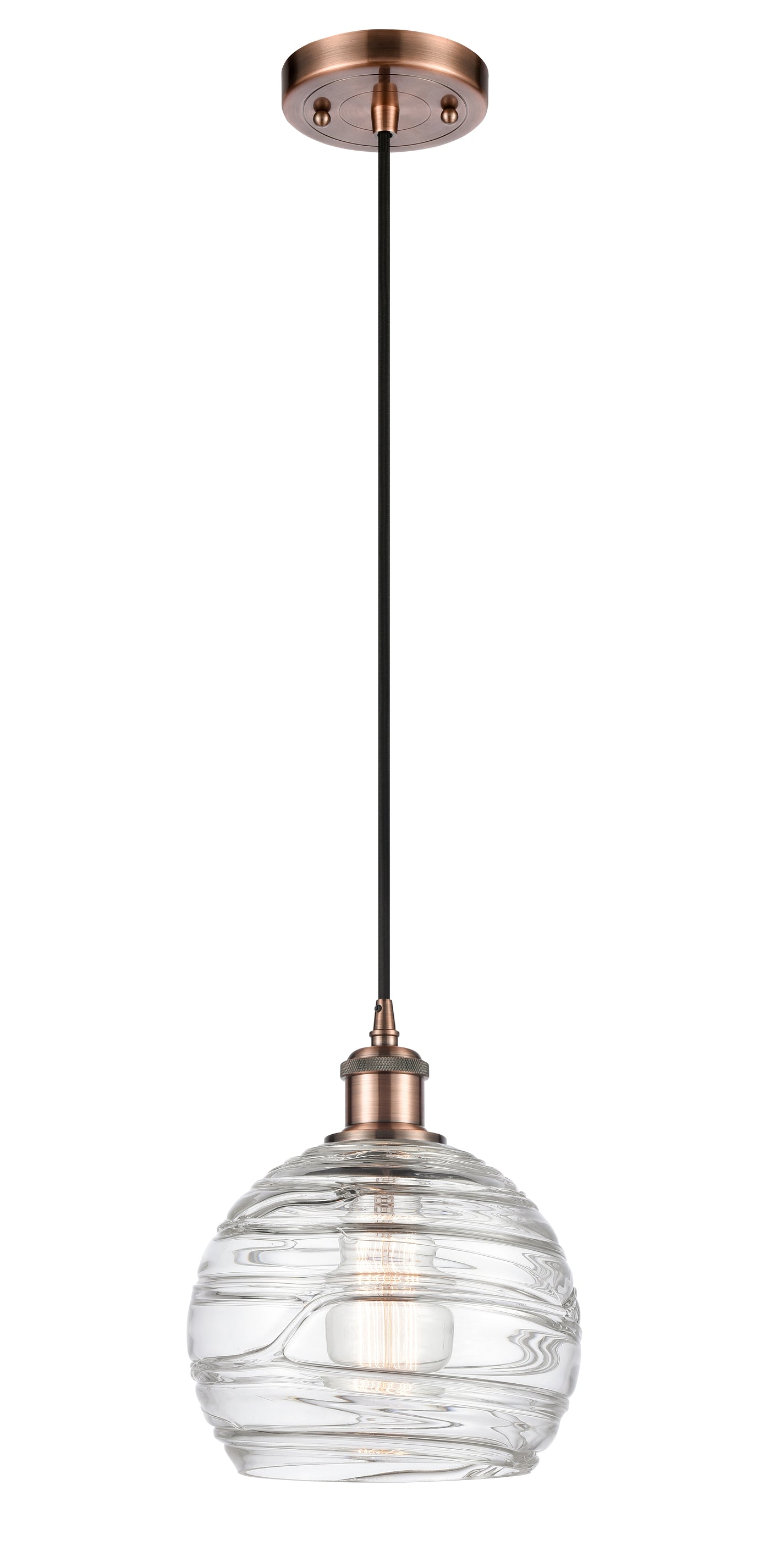Ballston Mini Pendant Antique Brass Finish