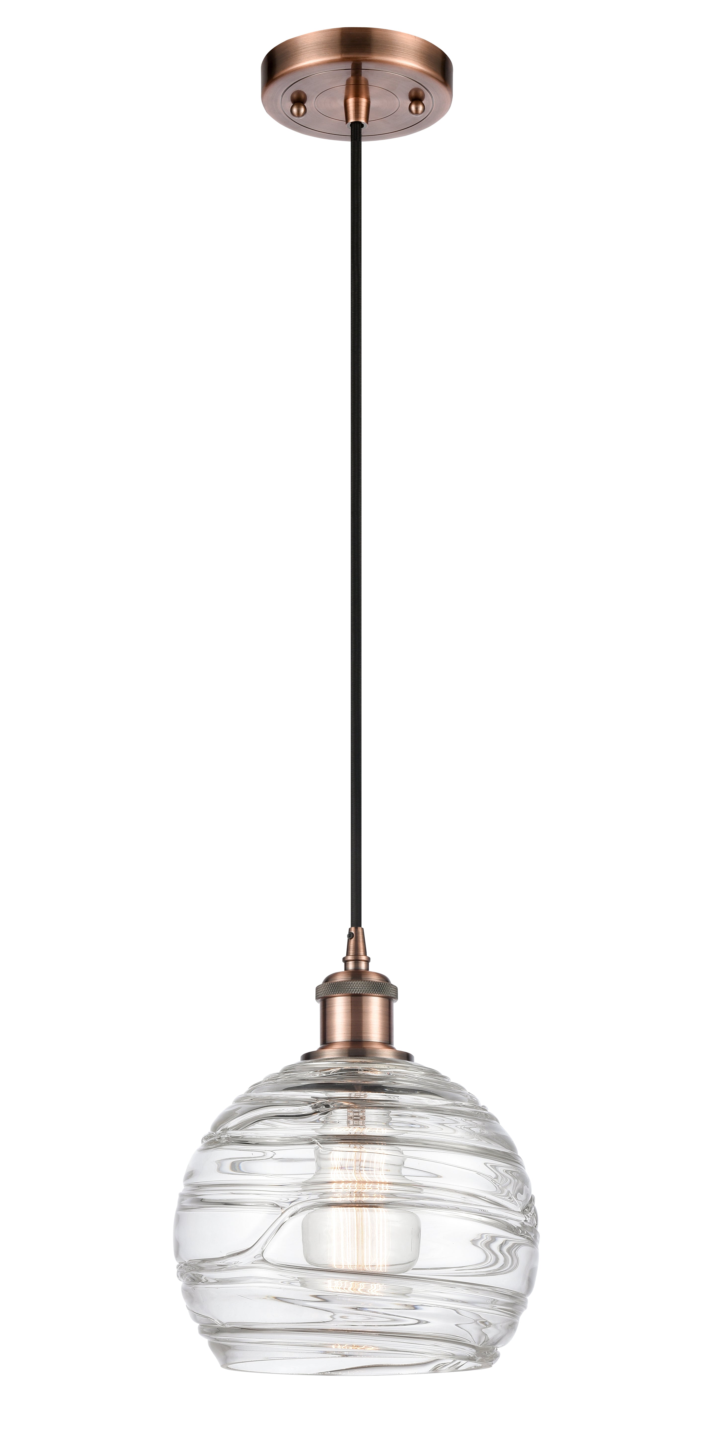 Ballston Mini Pendant Antique Brass Finish