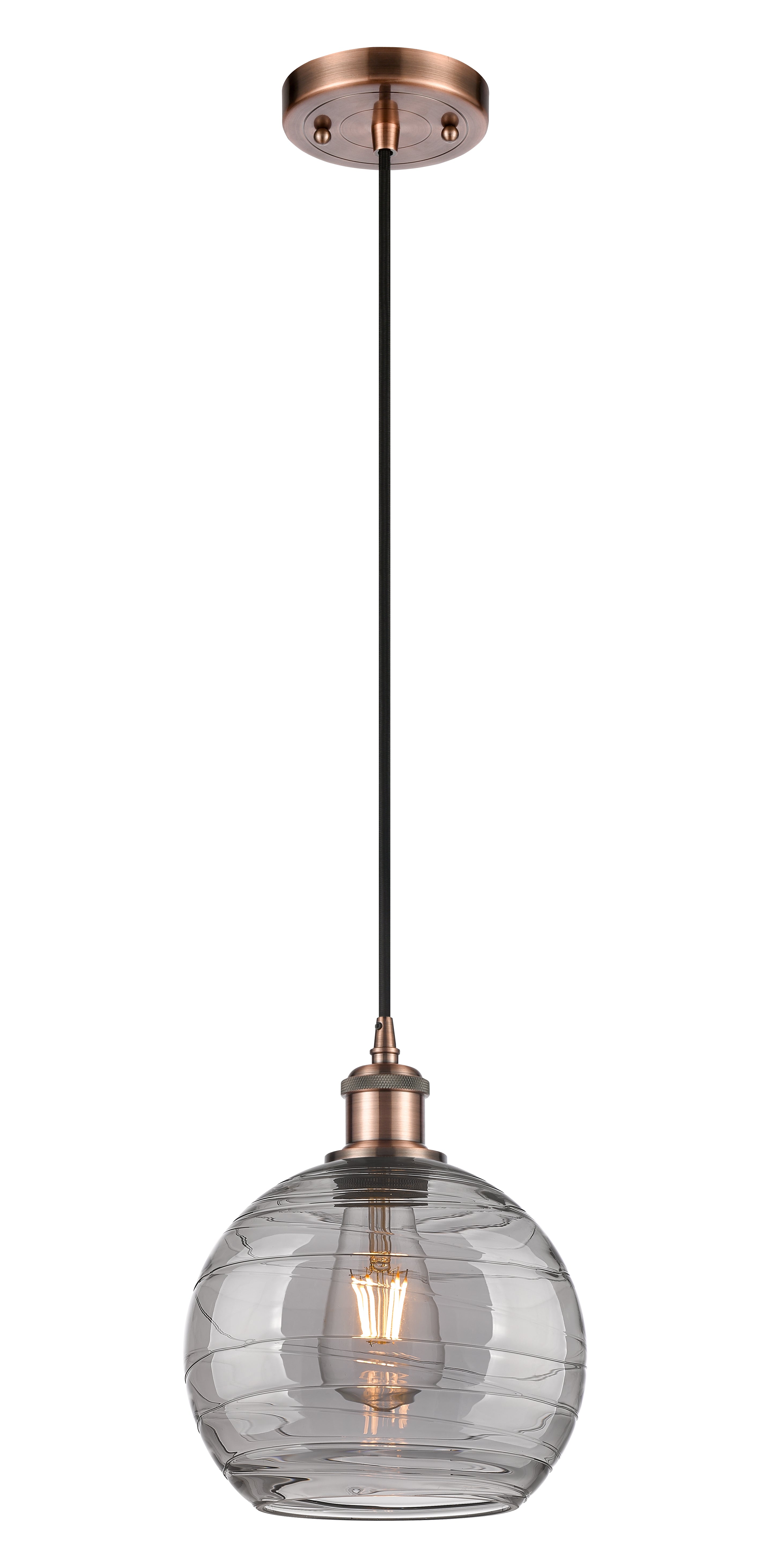 Ballston Mini Pendant Antique Brass Finish