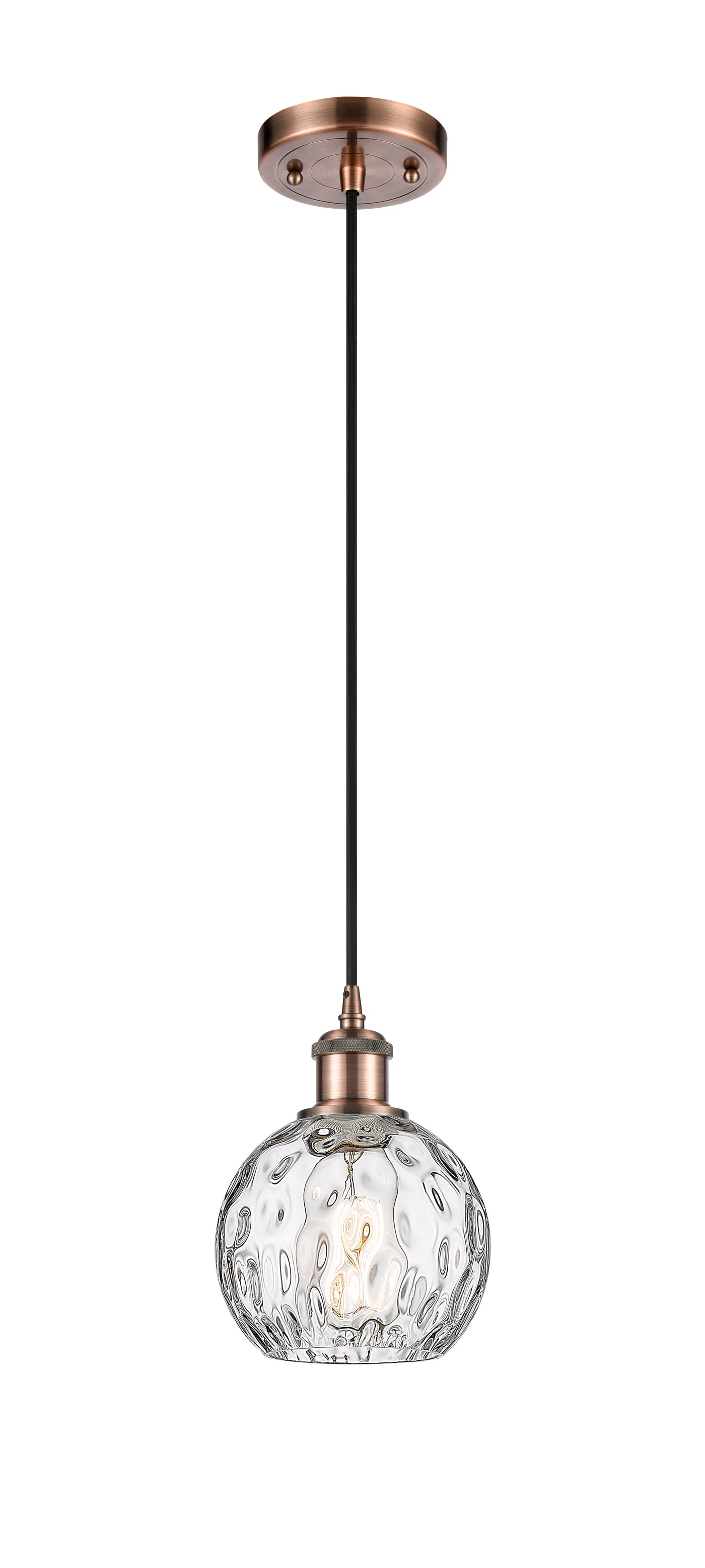 Ballston Mini Pendant Antique Brass Finish