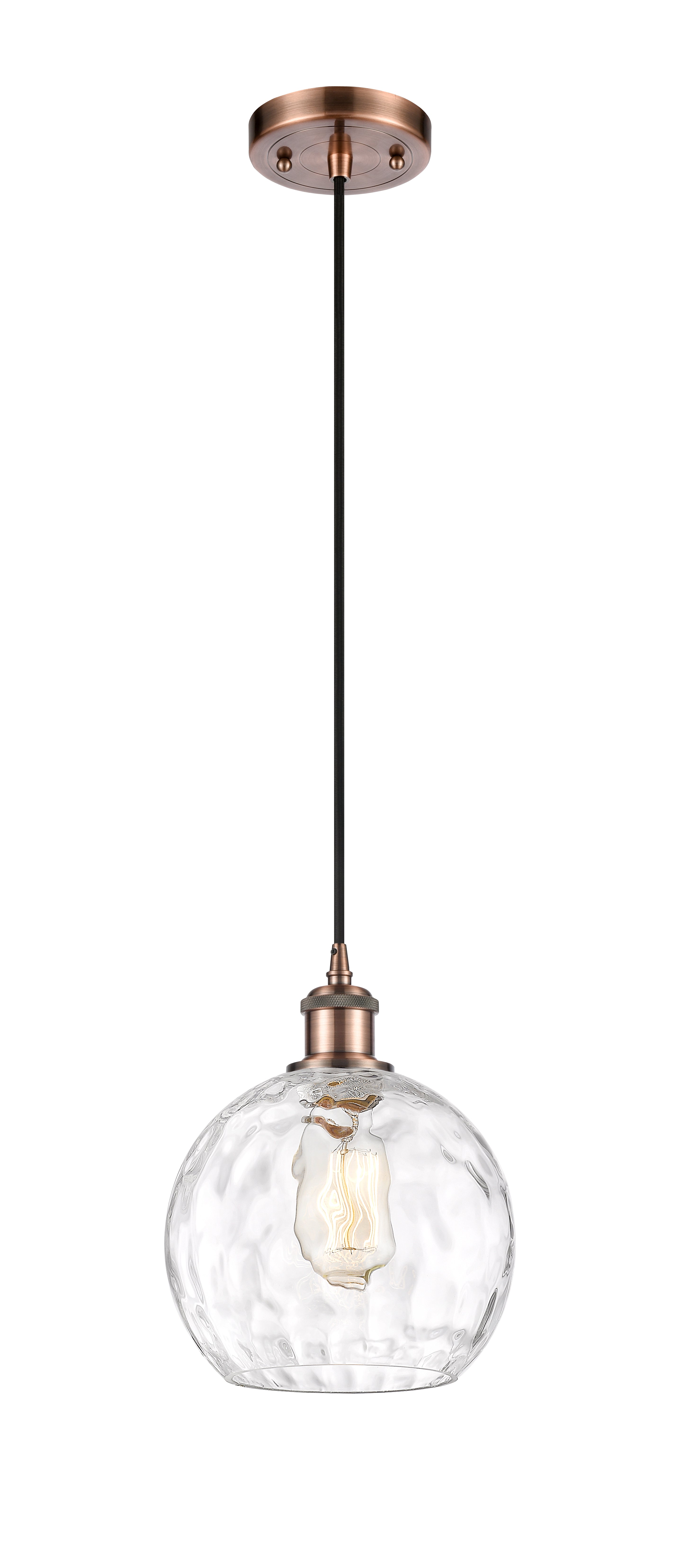 Ballston Mini Pendant Antique Brass Finish