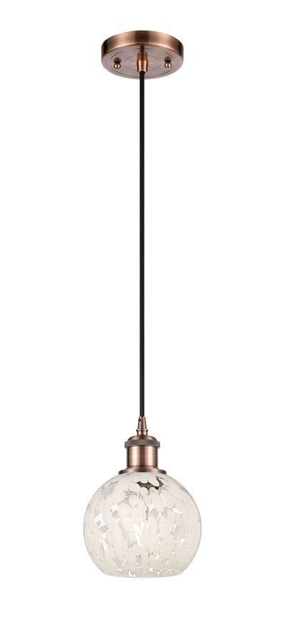 Ballston Mini Pendant Antique Brass 8 Inch
