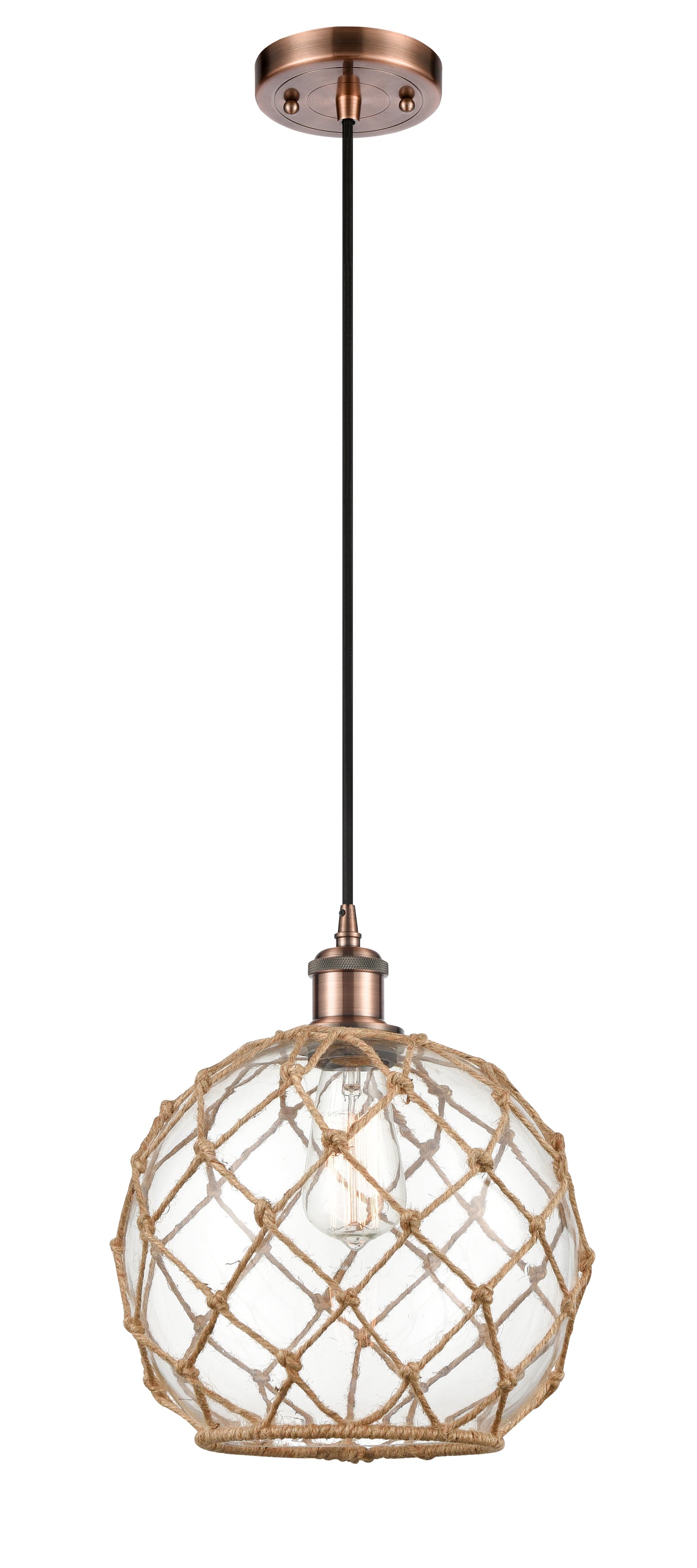 Ballston Mini Pendant Antique Brass Finish