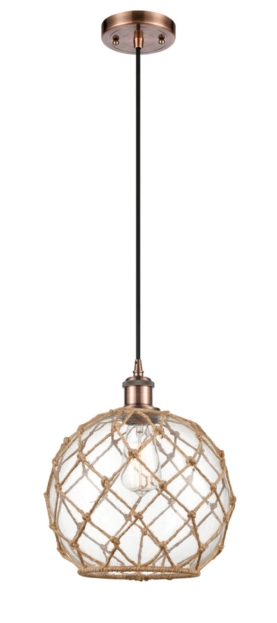 Ballston Mini Pendant Antique Brass Finish