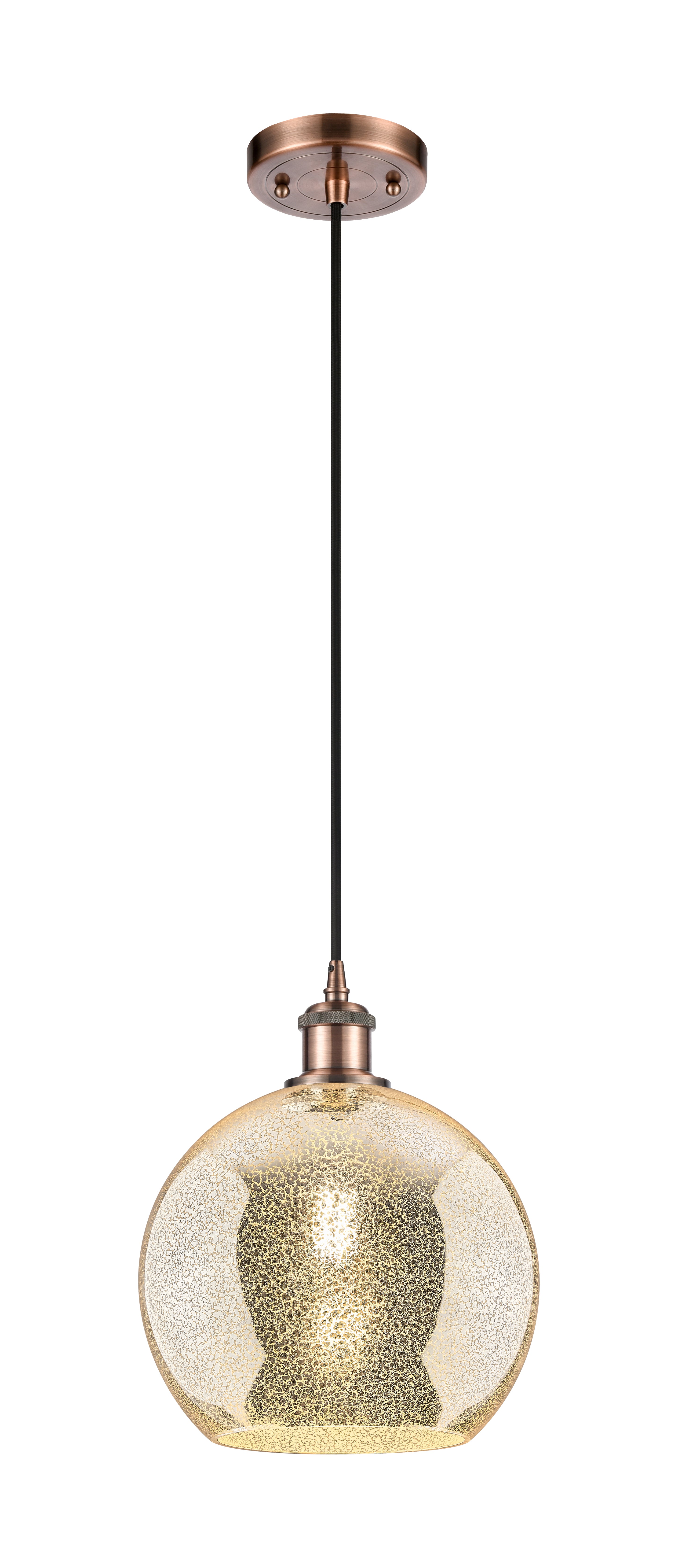 Ballston Mini Pendant Antique Brass Finish