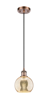 Ballston Mini Pendant Antique Brass Finish