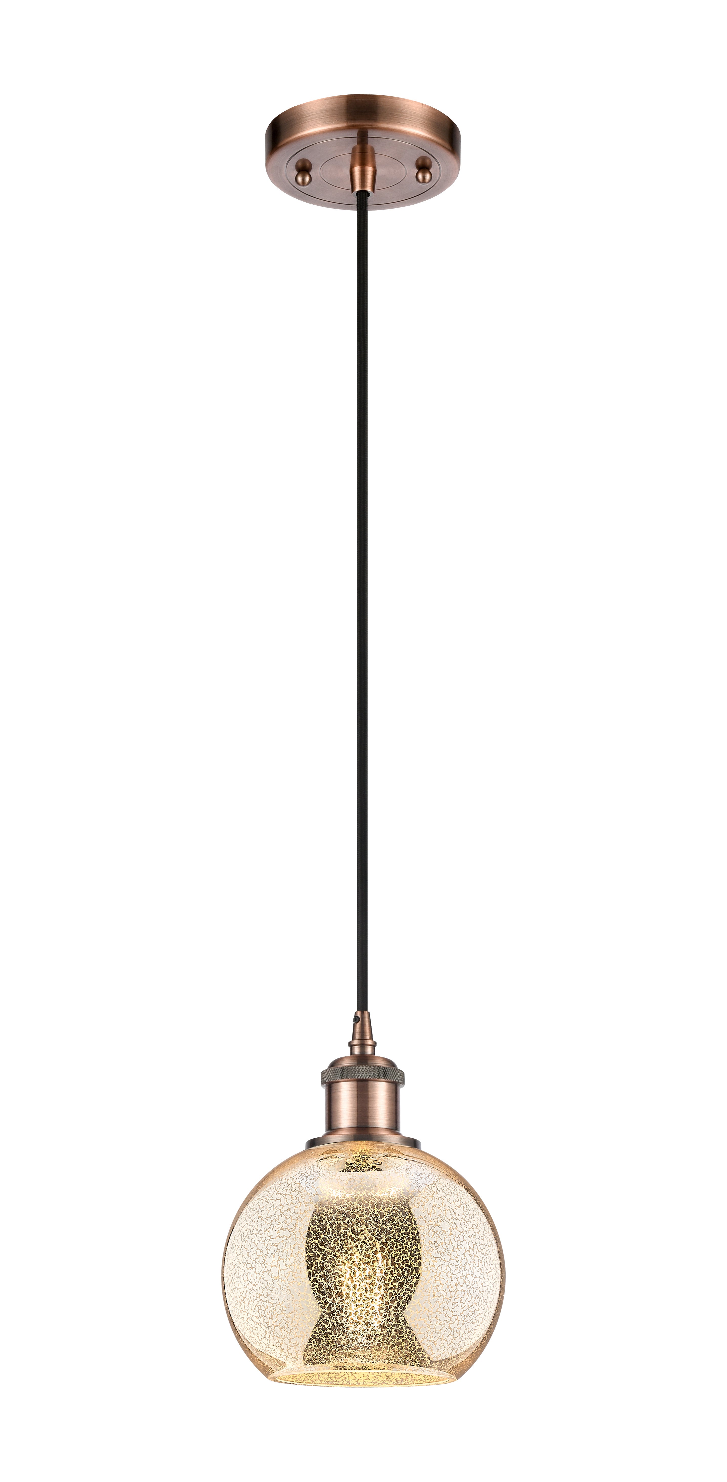 Ballston Mini Pendant Antique Brass Finish