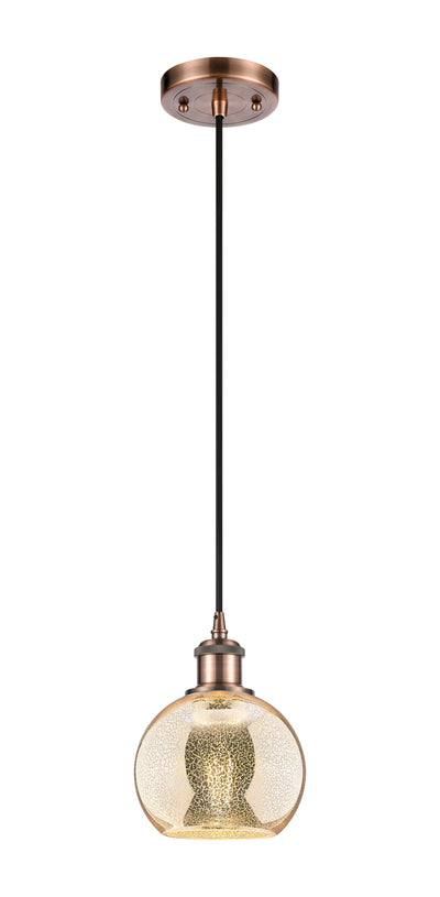 Ballston Mini Pendant Antique Brass Finish