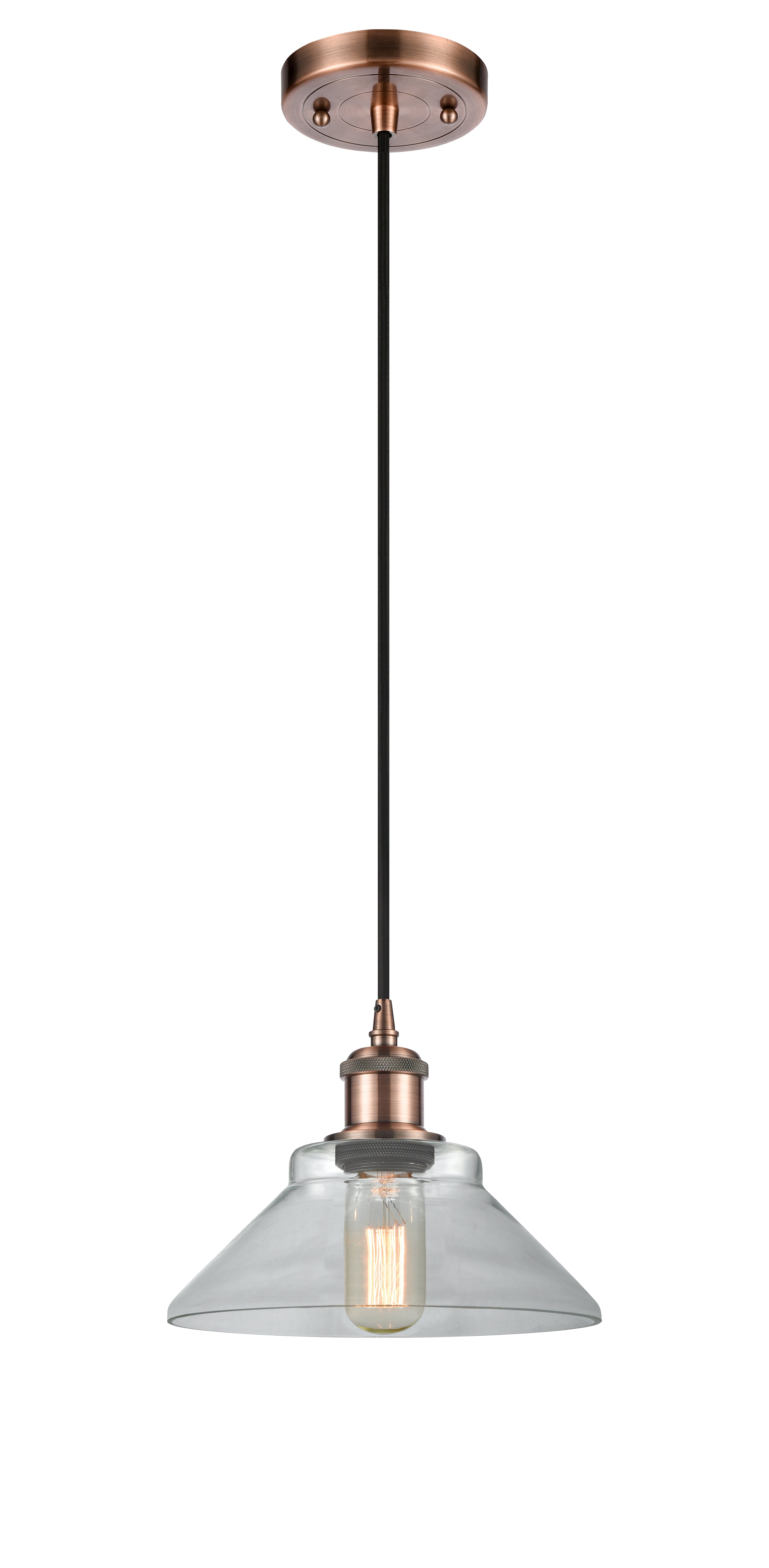 Ballston Mini Pendant Antique Brass Finish