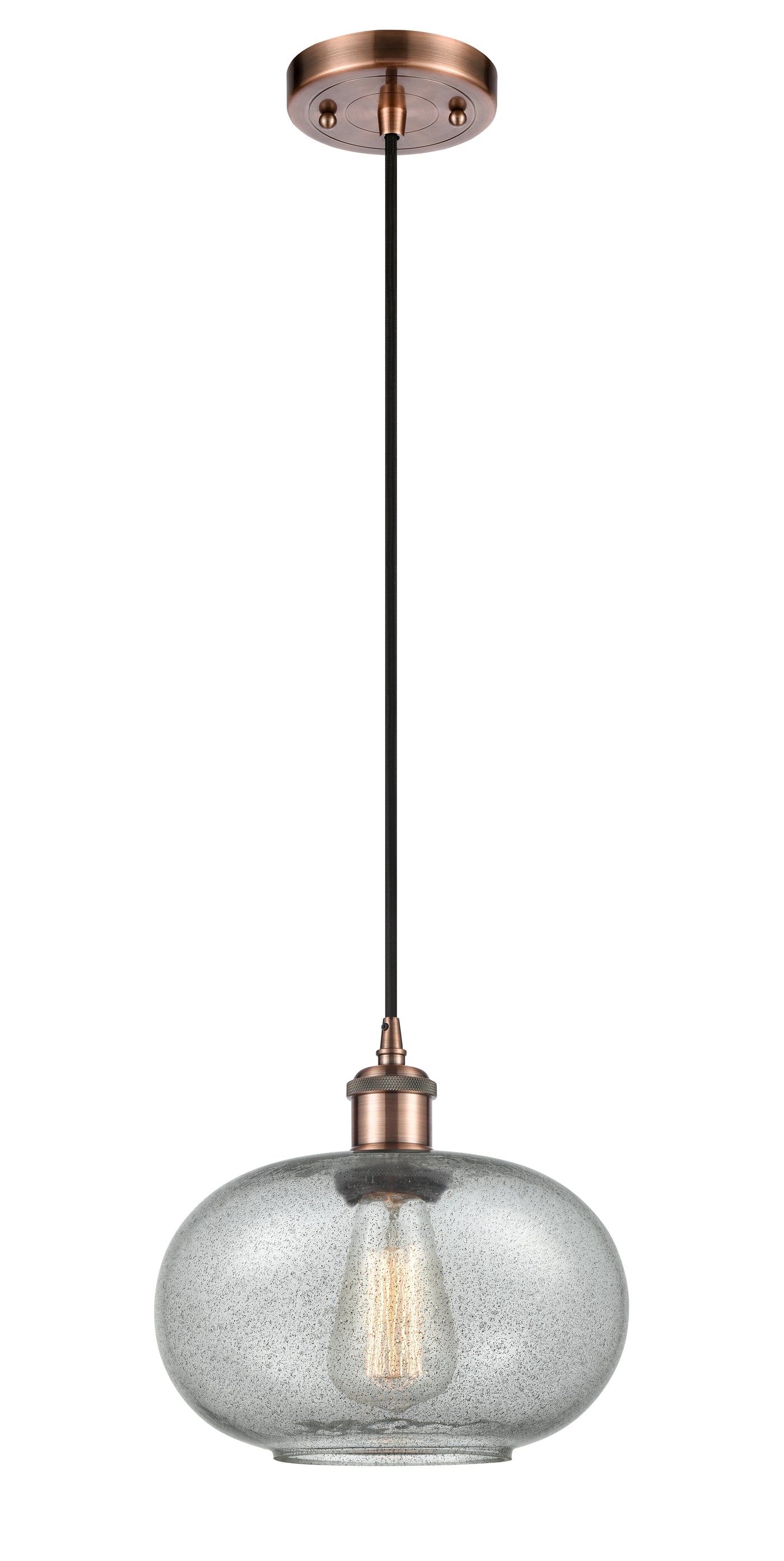 Ballston Mini Pendant Antique Brass Finish
