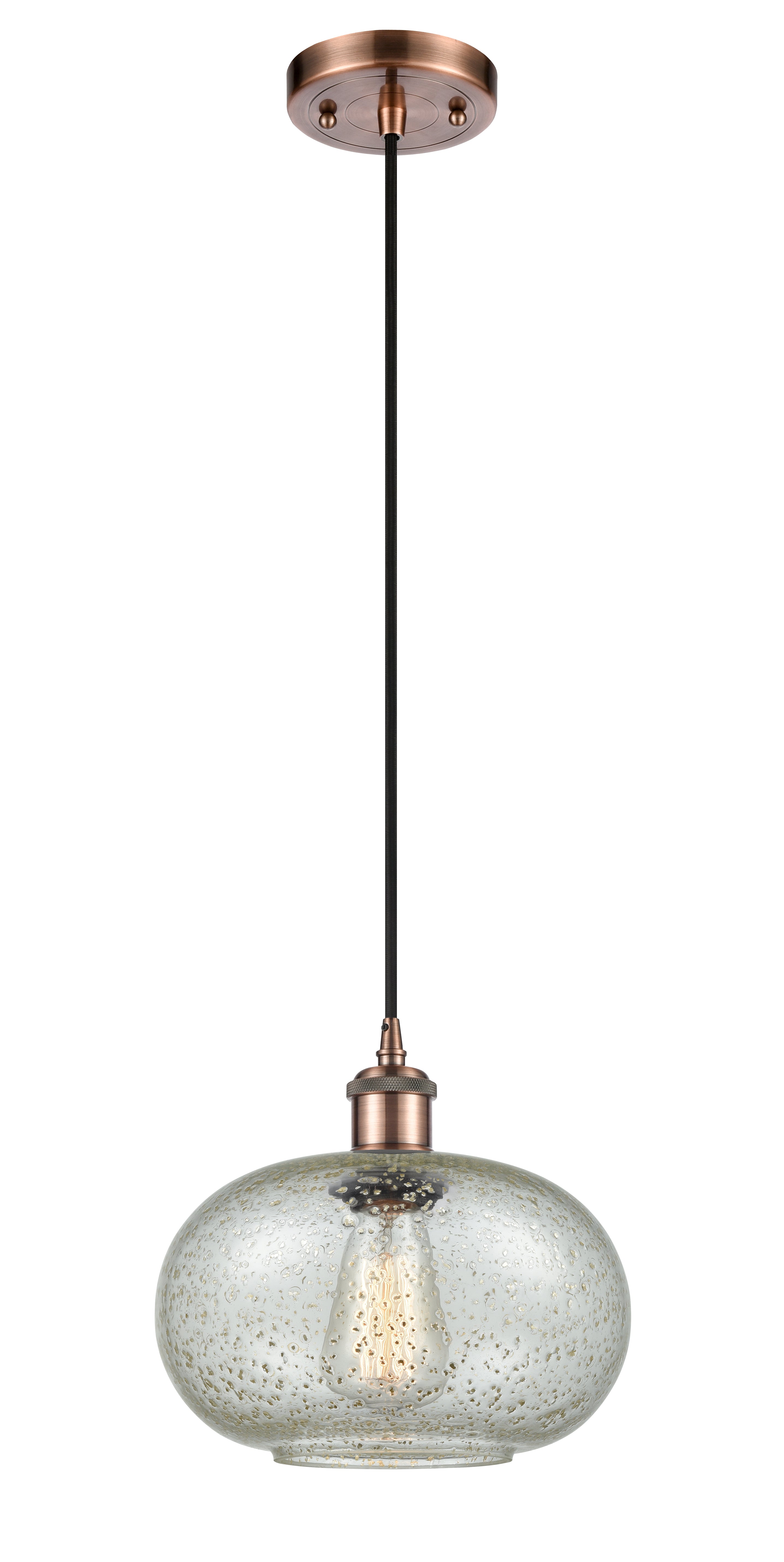 Ballston Mini Pendant Antique Brass Finish