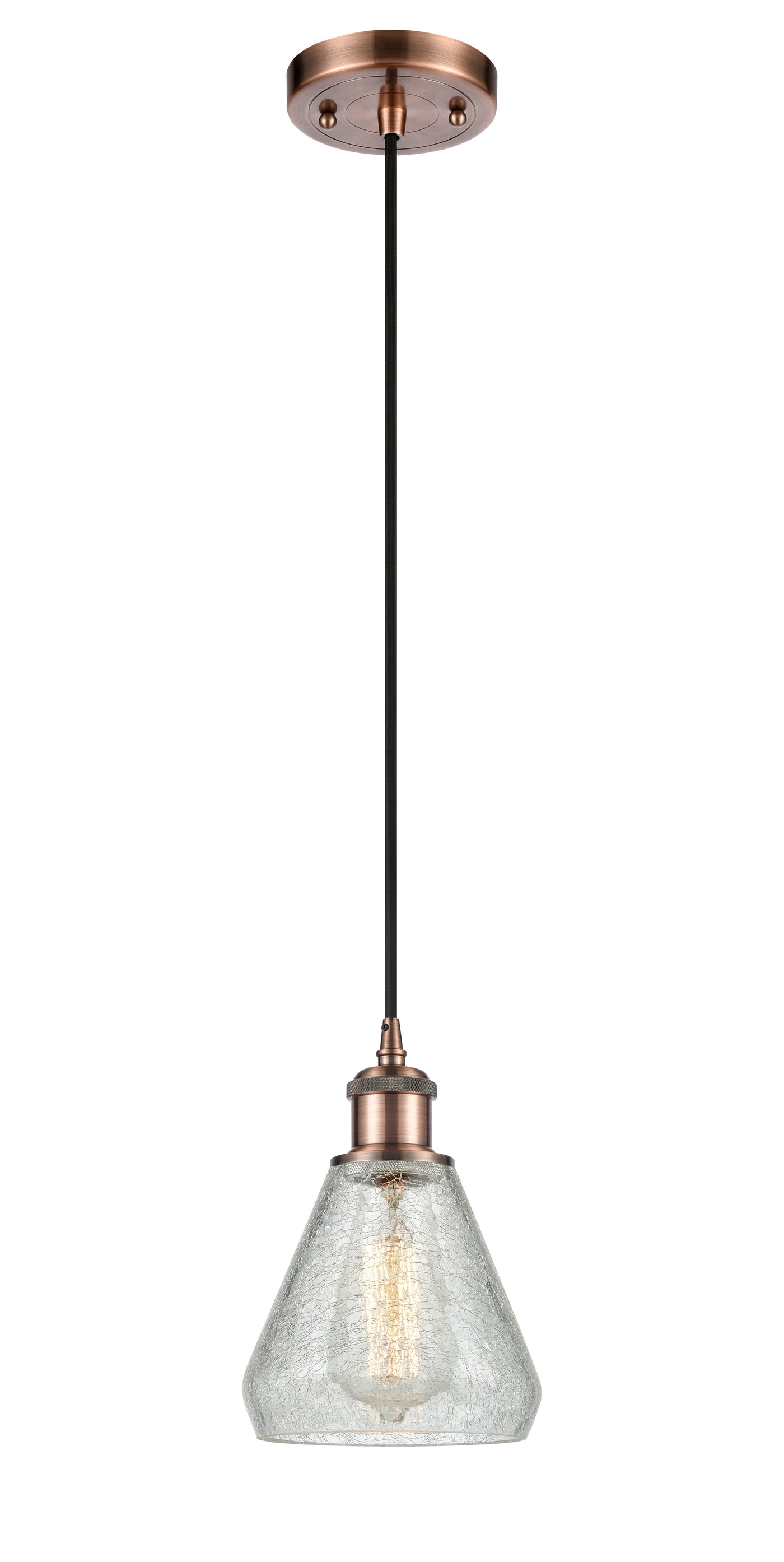 Ballston Mini Pendant Antique Brass 6 Inch